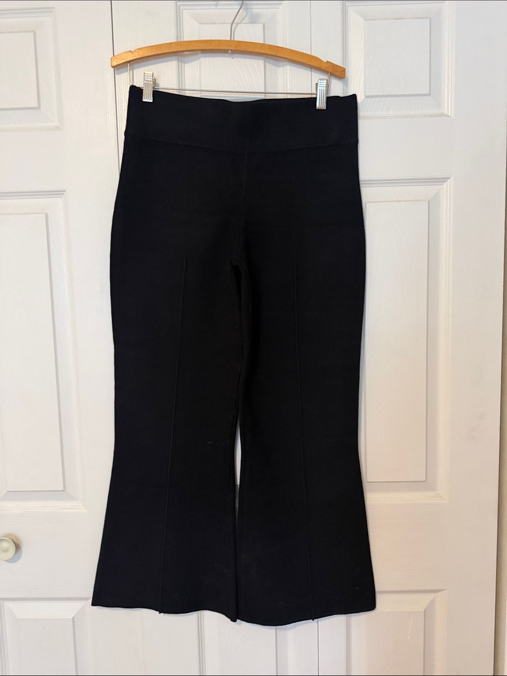 J. Crew Black Flare Knit Pants